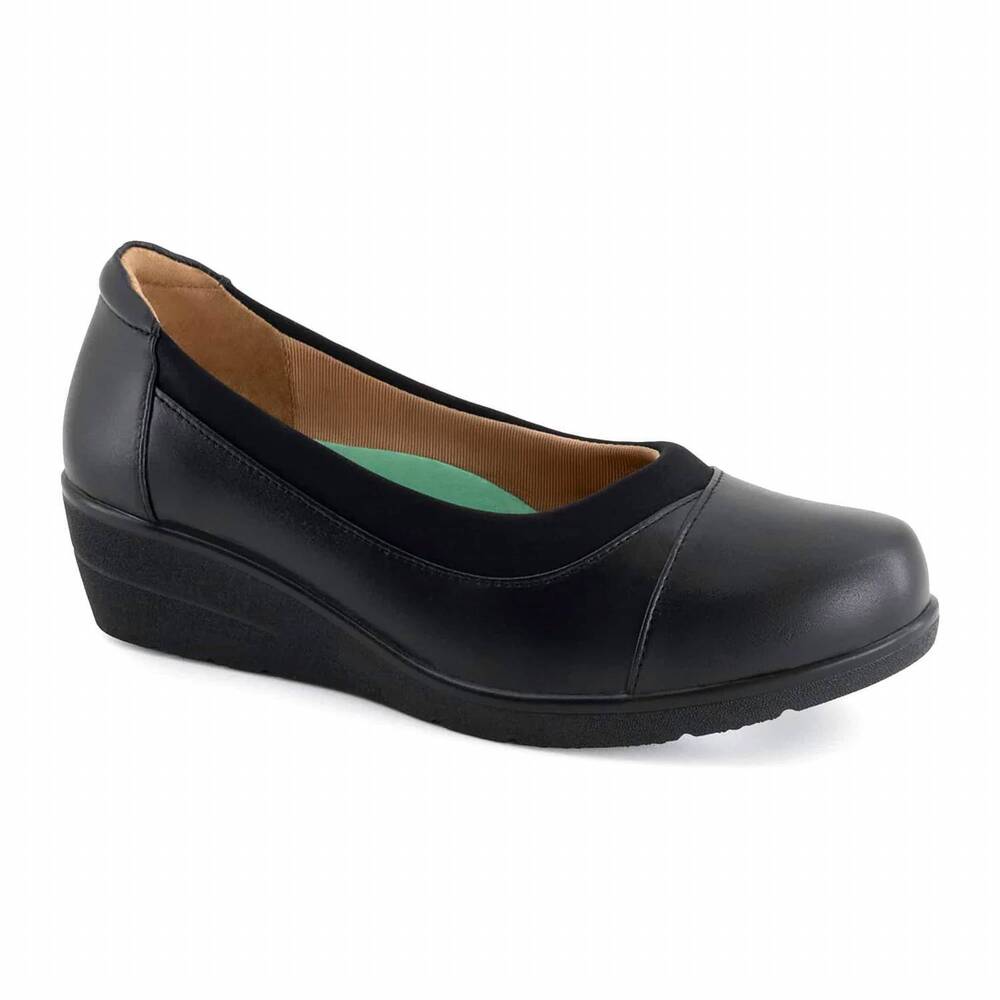 NEW ANDREA women's leather loafer in black